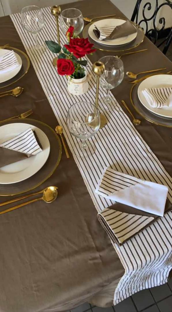 ENSEMBLE NAPPE DE TABLE – Image 4