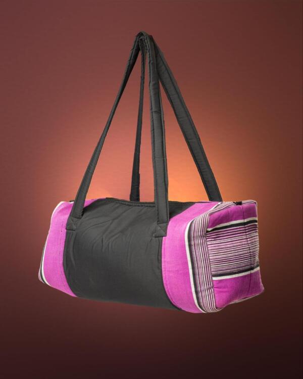 Sac cabine en pagne tissé et rafia